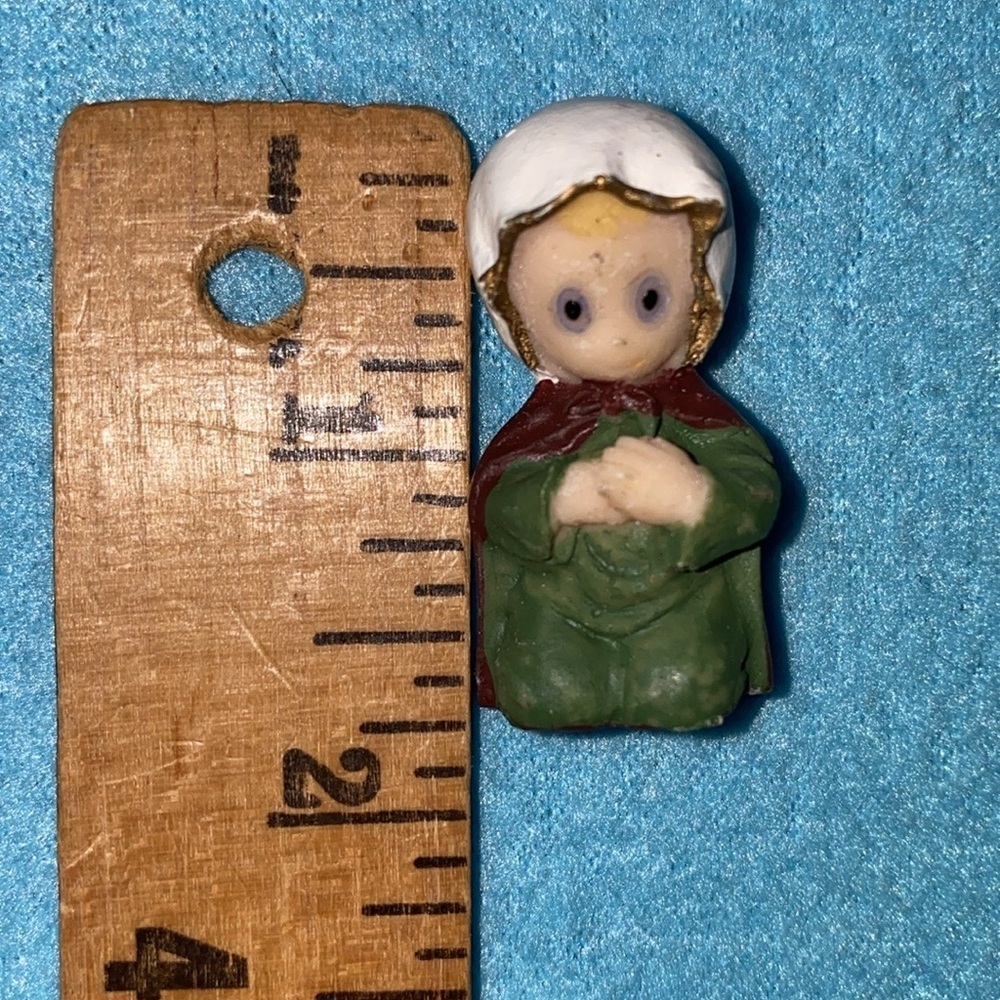 CHRISTMAS HOUSE NATIVITY miniature 8 piece very detailed vintage set NEW in box - Picture 11 of 14